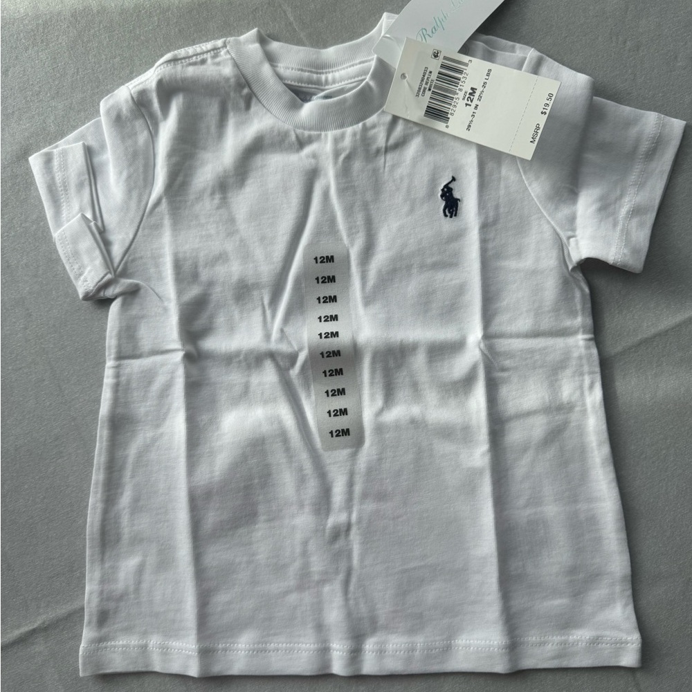 Ralph Lauren White Short Sleeve Kids Tee